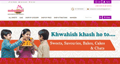 Desktop Screenshot of mahapadamsweets.com